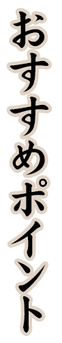 おすすめポイント